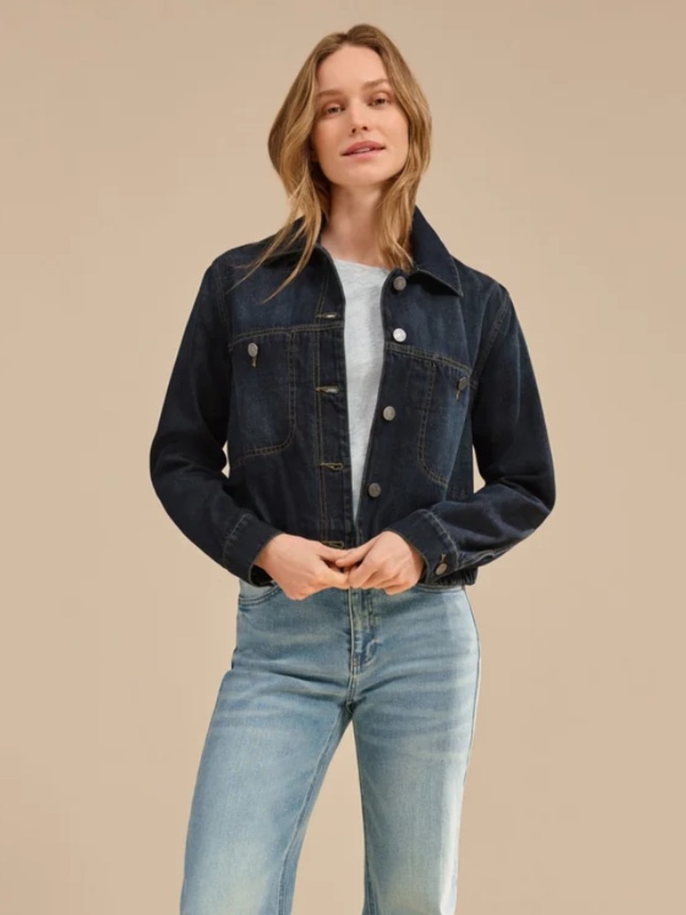 BNWOT cabi Carter Jacket Denim Jacket in Blue Large Brand New